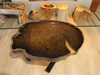 Bog oak table, Old Wood Design Old Wood Design Гостиная в стиле модерн