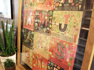 Affiche des fruits et légumes de saison, claire-sophie lozia claire-sophie lozia 다른 방