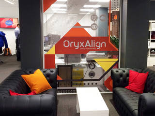 Oryx Align: Workplace Branding Graphics, Vinyl Impression Vinyl Impression Modern Windows and Doors