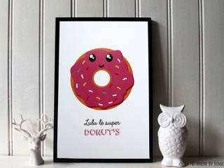 Affiche Lulu le super donut's Collection Food, La Mécanique du Bonheur La Mécanique du Bonheur Mais espaços