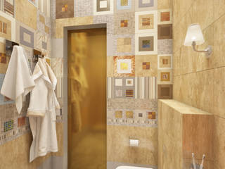 Квартира на ул. Гарибальди, FAOMI FAOMI Ванная комната в эклектичном стиле