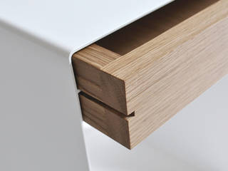 12° side table by chris+ruby chris+ruby Modern style bedroom Bedside tables