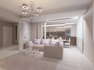 Современная квартира в Тюмени: визуализация, OK Interior Design OK Interior Design حمام