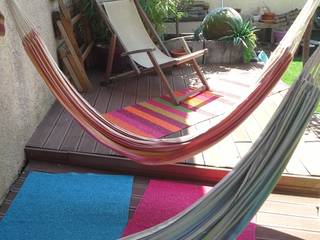 Des tapis pour colorer votre terrasse, ITAO ITAO Терраса в средиземноморском стиле Аксессуары и декор