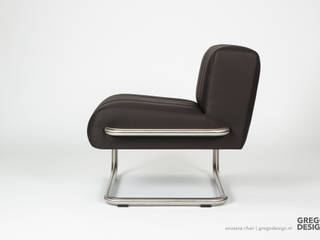 SVIZZERA Chair - by Grego, Grego Design Studio Grego Design Studio モダンデザインの リビング