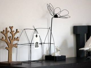 Fil de fer , Zolé Zolé Eclectic style living room Iron/Steel Black