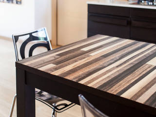 Decori personalizzati per la tua casa!, Crearreda Crearreda Rustic style dining room Wood-Plastic Composite Wood effect