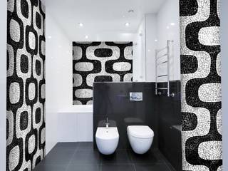 Decori personalizzati per la tua casa!, Crearreda Crearreda Modern bathroom Wood-Plastic Composite Black
