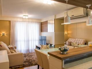 Apartamento Grécia, Camila Chalon Arquitetura Camila Chalon Arquitetura ห้องทานข้าว