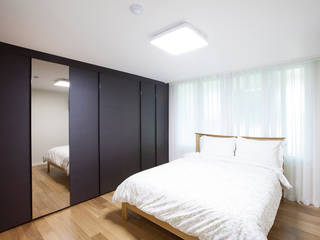 경기도 과천시 원문동 래미안슈르 43평형, MID 먹줄 MID 먹줄 Modern Bedroom
