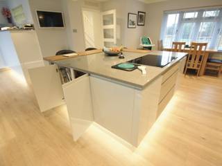 All space is used for storage, these cupboards are used for cookery books Kitchencraft Kitchen