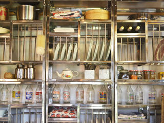 Stainless steel plate racks, The Plate Rack The Plate Rack インダストリアルデザインの キッチン