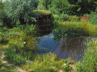 Ogród, Architektura krajobrazu- naturalne systemy uzdatniania wod Architektura krajobrazu- naturalne systemy uzdatniania wod Jardin moderne