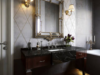 Ванная, Sergey Artiomov Sergey Artiomov Classic style bathroom Tiles