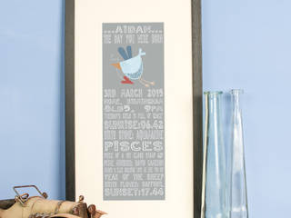 Beautiful Personalised Artwork perfect for the contemporary nursery, FromLucy FromLucy Country style nursery/kids room