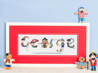 Beautiful Personalised Artwork perfect for the contemporary nursery, FromLucy FromLucy Country style nursery/kids room