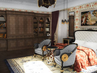 Спальня в классическом стиле, Настасья Евглевская Настасья Евглевская Klasyczna sypialnia