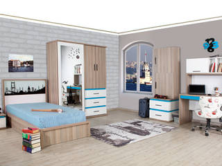 Istanbul Youth Room Set, Alım Mobilya Alım Mobilya Habitaciones para niños de estilo minimalista