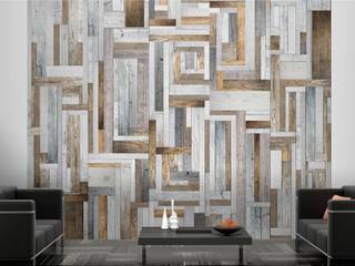 Wooden labyrinth artgeist Moderne Wände & Böden Tapeten