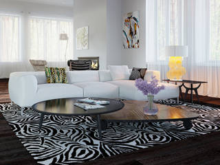 Гостиная в загородном доме , Nataly Liventsova Nataly Liventsova Scandinavian style living room