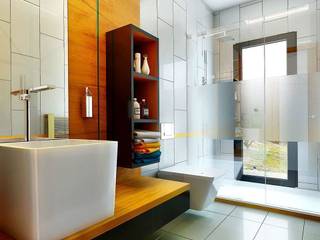 Erbek Nif 3+1 Villa için Tasarımlar - Üst Kat, Penintdesign İç Mimarlık Penintdesign İç Mimarlık Ванна кімната