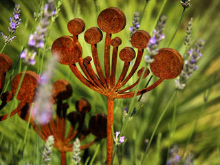 Cow Parsley Garden Sculptures, Garden Art and Sculpture Garden Art and Sculpture Modern Bahçe Metal