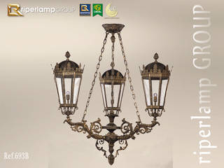 NUEVO PROYECTO PARA EXTERIOR MOD.693B, Riperlamp Riperlamp Classic style balcony, veranda & terrace