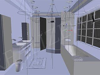 Modellazione e Rendering ambienti interni - Bagno moderno, Alessandro Chessa Alessandro Chessa Moderne Badezimmer