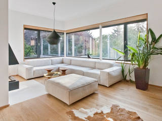 Loft im Grün - Umbau in Perchtoldsdorf, Franz&Sue Franz&Sue Minimalist living room