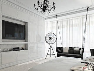 Дизайн квартиры "Невесомая красота" , Samarina projects Samarina projects Спальня в классическом стиле