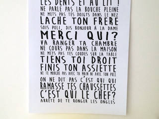 Affiche Fais pas ci, Mademoiselle Pintade Mademoiselle Pintade Habitaciones para niños de estilo ecléctico