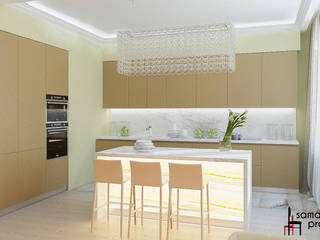 Дизайн квартиры "Гармония цвета", Samarina projects Samarina projects Kitchen