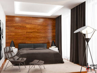 Дизайн загородного дома "Чистота стиля", Samarina projects Samarina projects Bedroom