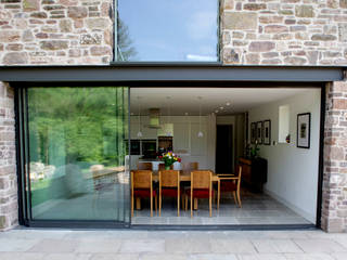 Veddw Farm, Monmouthshire Hall + Bednarczyk Architects Modern Evler