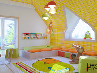 Дизайн коттеджа "В ритме загородной жизни" , Samarina projects Samarina projects Minimalist nursery/kids room