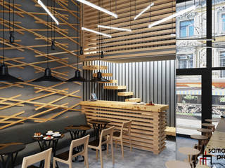 Дизайн кофейни "Настроение в каждой чашке", Samarina projects Samarina projects Commercial spaces