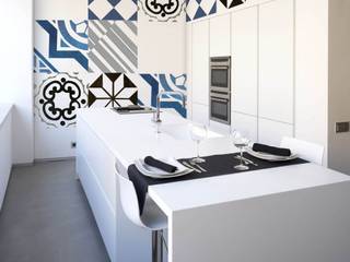 Cocinas, Murales Divinos Murales Divinos Minimalistische Küchen