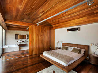 Vivienda unifamiliar en la Quinta. , CORREA + ESTEVEZ ARQUITECTURA CORREA + ESTEVEZ ARQUITECTURA Kamar tidur kecil