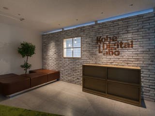 神戸デジタル・ラボ, 一級建築士事務所シンクスタジオ 一級建築士事務所シンクスタジオ モダンデザインの 書斎