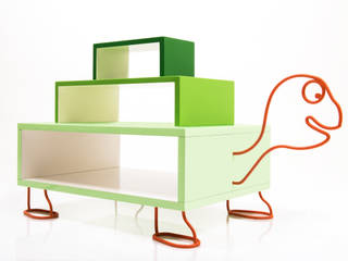 Table de chevet TORTURIUM Model Green, LE REVORIUM LE REVORIUM Habitaciones para niños de estilo ecléctico
