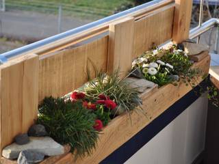 Palettenmöbel - "City Garden XL", starg starg Rustikaler Balkon, Veranda & Terrasse
