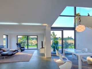 Haus M - Stutensee, lc[a] la croix [architekten] lc[a] la croix [architekten] Modern living room