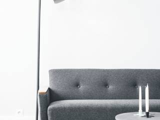 Mieszkanie w zabudowie wielorodzinnej, Szczecin., Sałata-Pracownia Architektury Wnętrz Sałata-Pracownia Architektury Wnętrz Вітальня