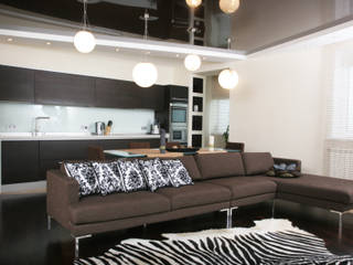 Дизайн квартиры "Дом звездочета" , Samarina projects Samarina projects Minimalist living room