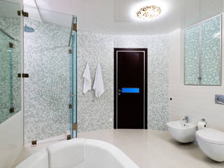 Дизайн квартиры "В центре мегаполиса" , Samarina projects Samarina projects Minimalist bathroom