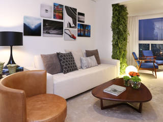 Apartamento M|R, Now Arquitetura e Interiores Now Arquitetura e Interiores Modern living room