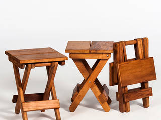 Bancos , Trapiche Carioca Trapiche Carioca Rustic style kitchen Tables & chairs