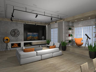 Projekt domu , MANUFABRYKA MANUFABRYKA 现代客厅設計點子、靈感 & 圖片