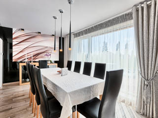 apartament Majdan Stary, Auraprojekt Auraprojekt Modern Dining Room