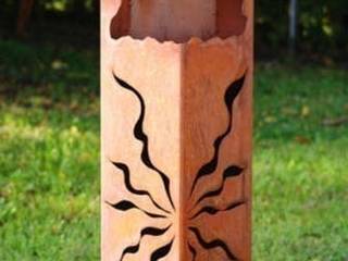 Feuersäule Rost kleine Grotte, Gartendekoshop24 Gartendekoshop24 สวน